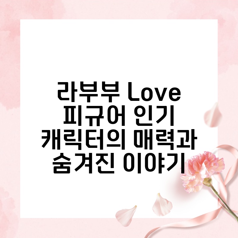 라부부 Love 피규어 인기 캐릭터의 매력과 숨겨진 이야기 thumb.jpg