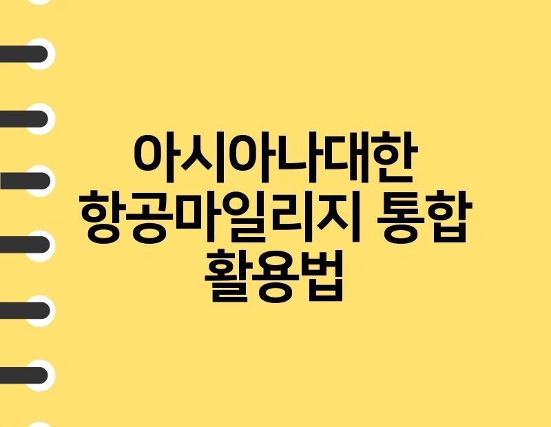 아시아나대한항공마일리지 통합 활용법 thumb.jpg