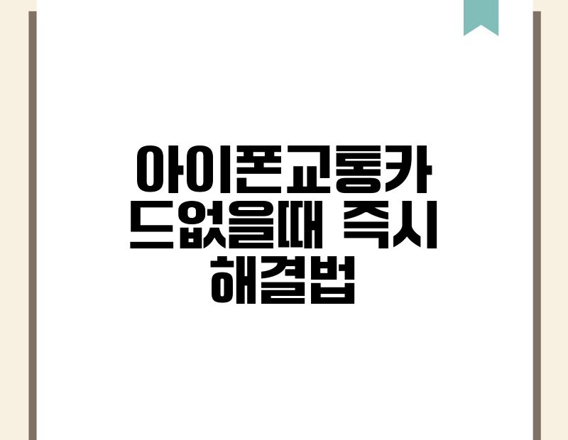 아이폰교통카드없을때 즉시 해결법 thumb.jpg